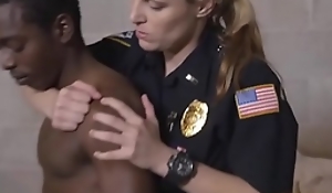 Dark Spur Pimp Drilled Off out of one's mind White Female Cops Painless Chastisement