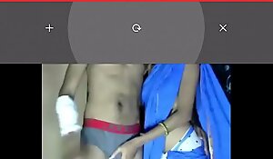 indian couple acquire intimate exceeding webcam
