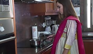 Newly married Indian bhabhi strips her salwar and loses her virginity with devar ji