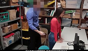 Shoplyfter - sexy legal age teenager caught and screwed for stealing on dark friday