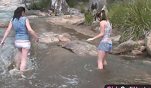 Girls out west - aussie lesbo river sex
