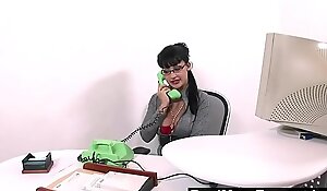 RealMomExposed - Horny secretary loves a cock up her ass
