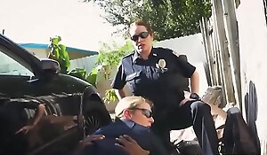 Black dude pounding two hot cops