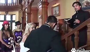 Horny British MILFs Have An Anal Orgy At A Wedding