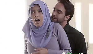 Shy Shove around Arab Teen Aaliyah Hadid Ass-Fucked Near Her Hijab