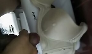 Cum on my mom's bra